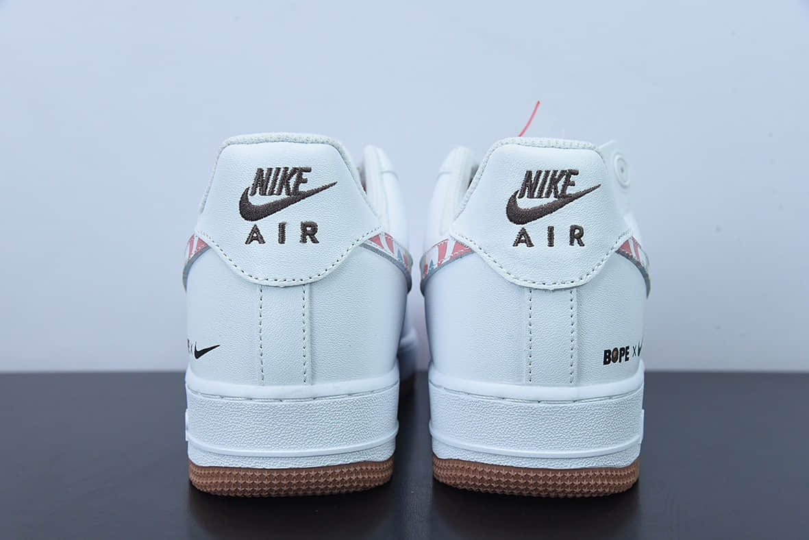 耐克Nike Air Force 1 ’07 “白棕涂鸦”空军一号低帮休闲板鞋纯原版本 货号:AF1234-003