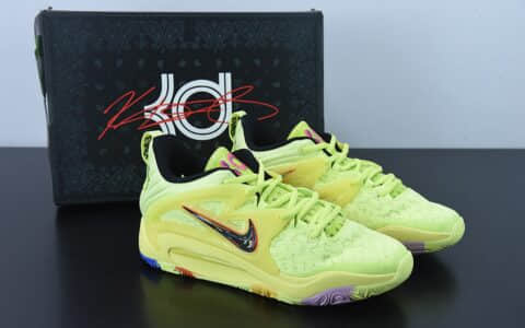 耐克Nike KD 15 EPLight Lemon Twist凯文·杜兰特荧光黄全新15代签名休闲运动篮球运动鞋纯原版本 货号：DM1054-100