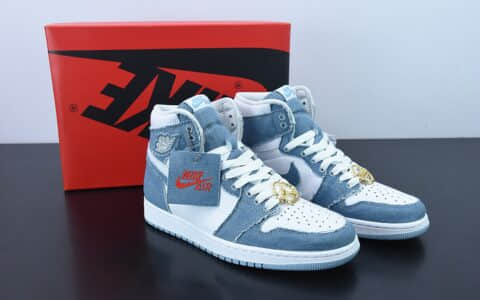 乔丹Air Jordan 1 Retro High Denim AJ1单宁牛仔高帮篮球鞋纯原版本 货号：DM9036-104