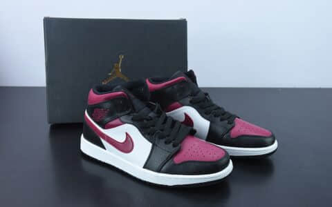 乔丹Air Jordan AJ1 Mid 黑红脚趾中帮篮球鞋纯原版本 货号：554724-066