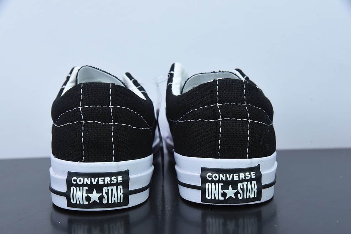 匡威Converse Stussy x Converse Chuck Taylor 斯图西2022全新联名经典黑色一星标低帮休闲板鞋纯原版本 货号:173120C