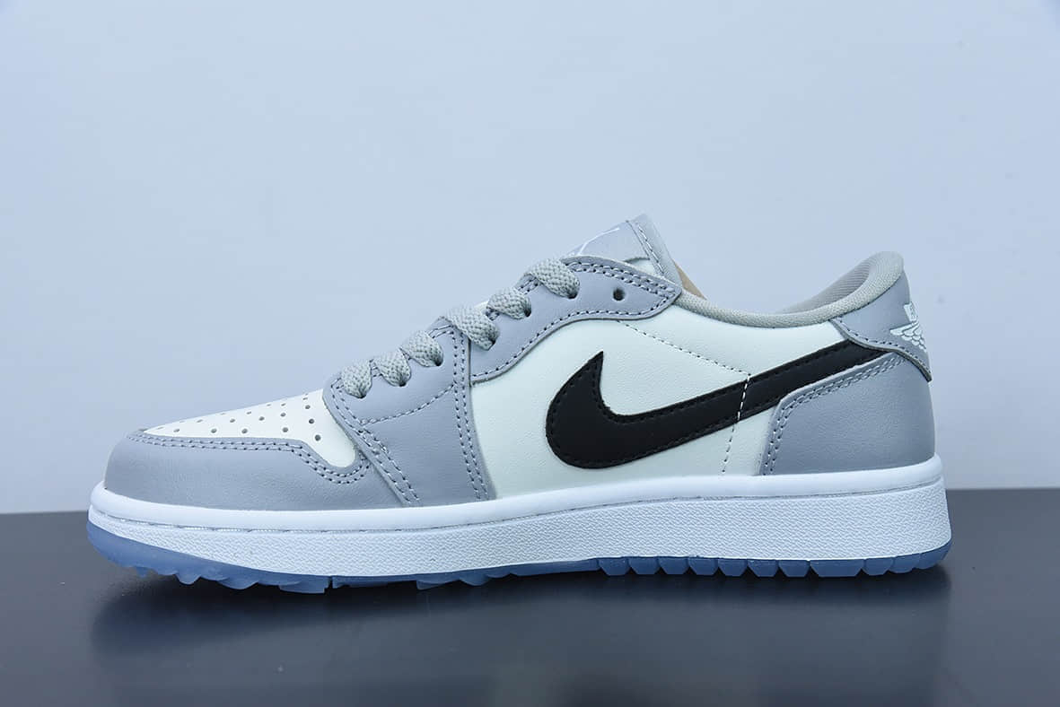 乔丹Air Jordan 1 Low Golf AJ1乔丹一代灰白小迪奥高尔夫版系列低帮经典复古文化休闲运动鞋纯原版本 货号：DD9315-002