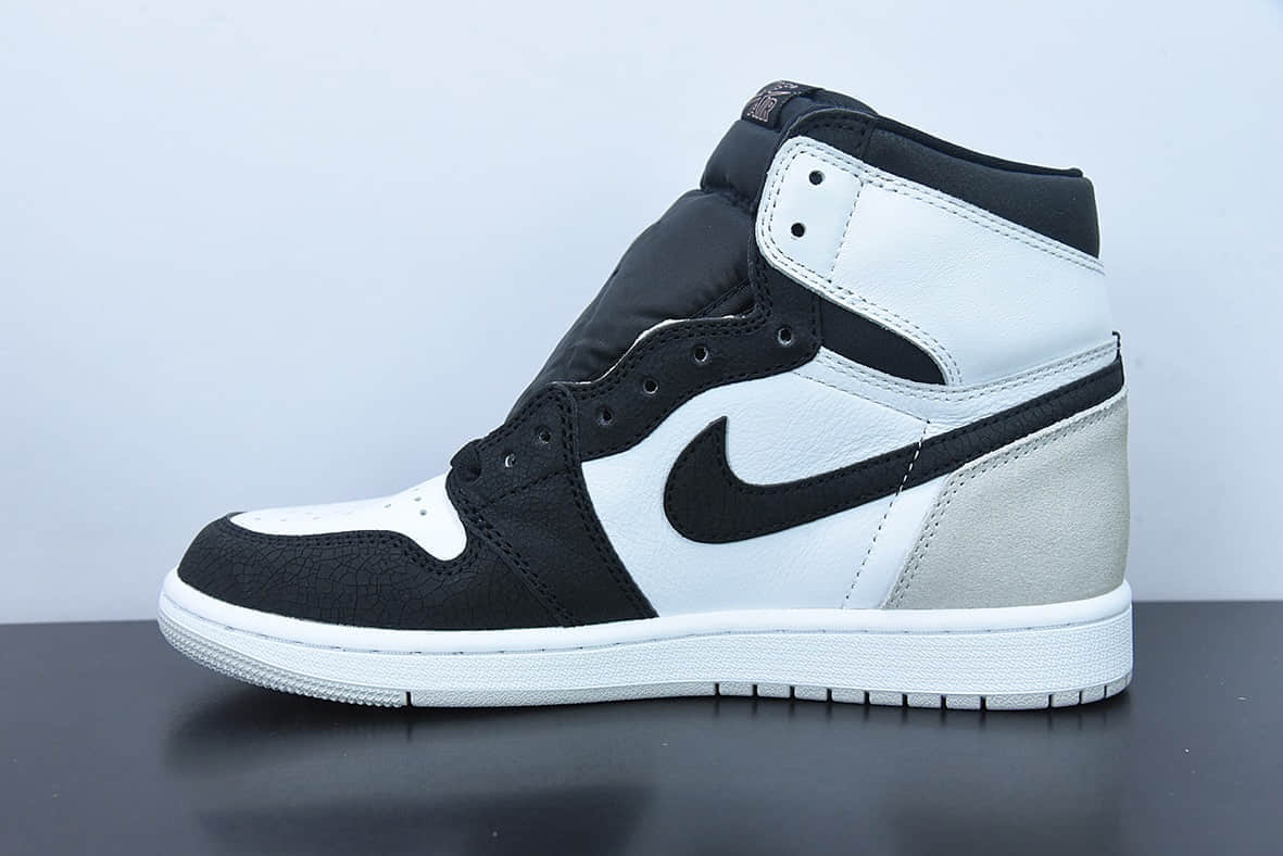 乔丹Air Jordan 1 High OG Stage Haze AJ1 乔1黑灰脚趾高帮篮球鞋纯原版本 货号:555088-108