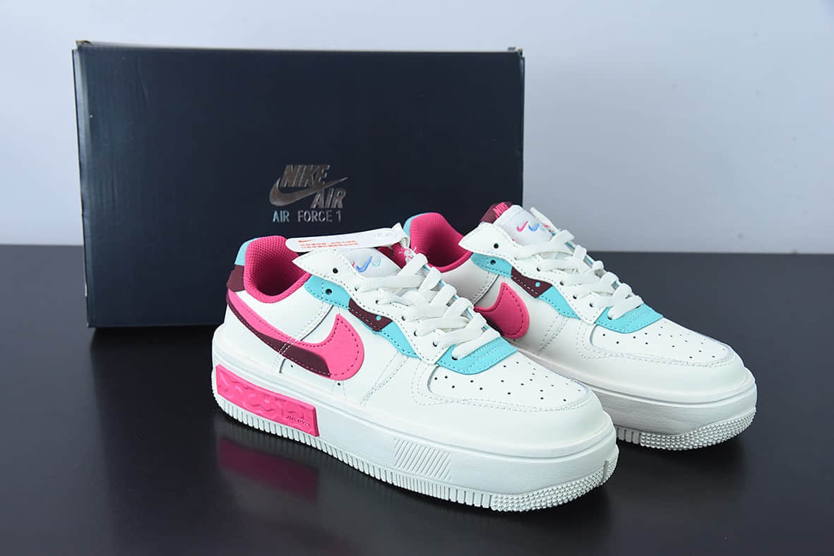 耐克Nike Air Force 1 Fontanka 全新时尚风空军一号丰塔卡系列白蓝红解构低帮休闲板鞋纯原版本 货号:DO6146-101