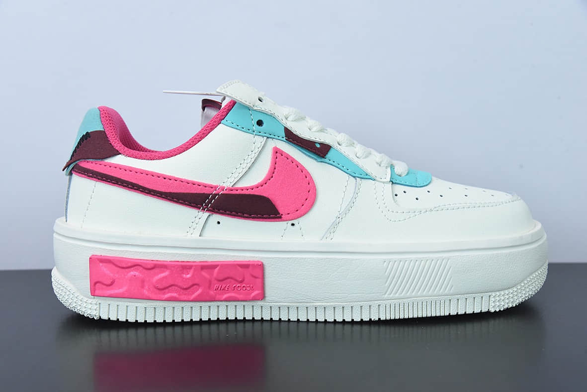耐克Nike Air Force 1 Fontanka 全新时尚风空军一号丰塔卡系列白蓝红解构低帮休闲板鞋纯原版本 货号:DO6146-101