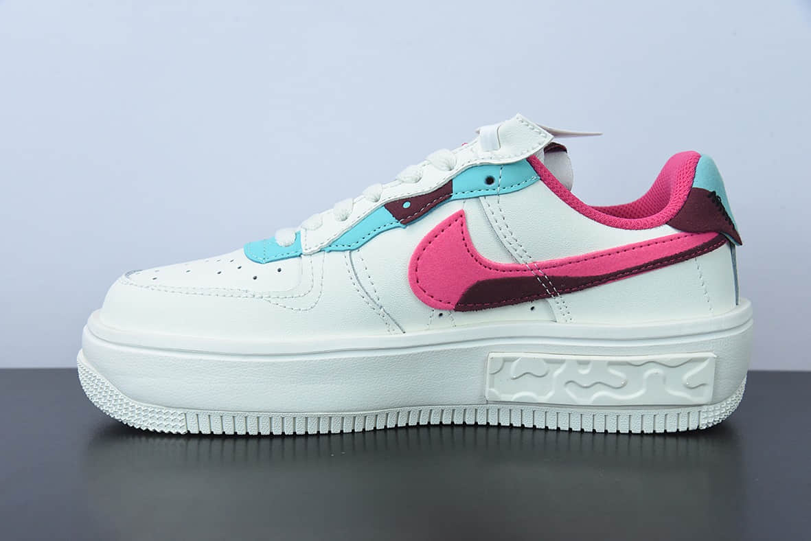 耐克Nike Air Force 1 Fontanka 全新时尚风空军一号丰塔卡系列白蓝红解构低帮休闲板鞋纯原版本 货号:DO6146-101