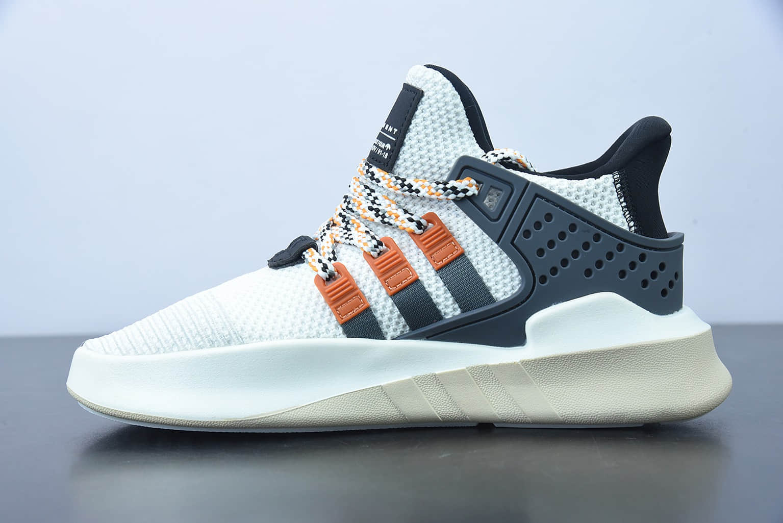 阿迪达斯Adidas EQT BASK ADV支撑者系列黑白橙透气轻便复古慢跑鞋纯原版本 货号：F33853