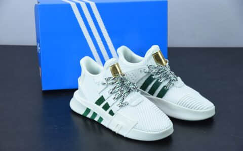 阿迪达斯Adidas EQT BASK ADV支撑者系列白绿色透气轻便复古慢跑鞋纯原版本 货号：EE5023
