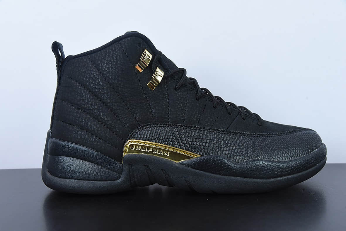 乔丹Air Jordan 12 Luxurious AJ12 乔12黑金男子文化篮球鞋纯原版本 货号：CT8013-071