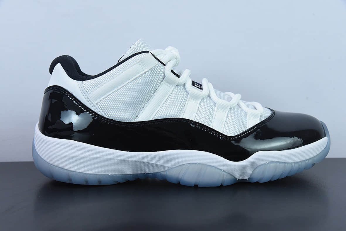 乔丹Air Jordan 11 Retro AJ11乔11 康扣黑白低帮篮球鞋纯原版本 货号: 528896-153