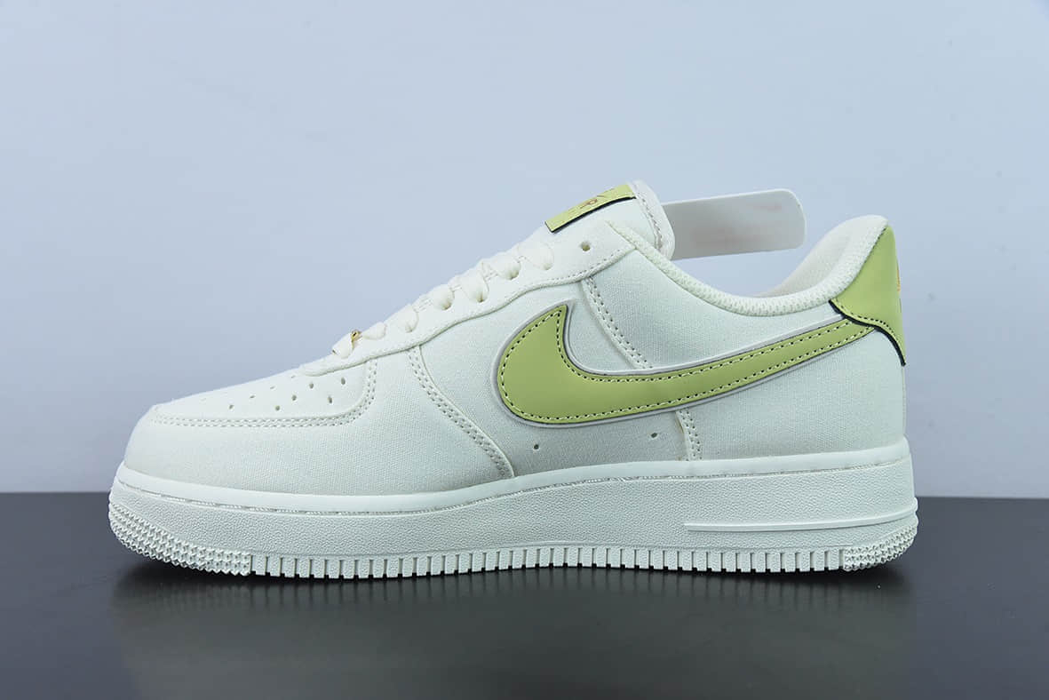 耐克Nike Air Force 1 Low 07 白绿帆布空军一号低帮休闲板鞋纯原版本 货号:MN5696-109