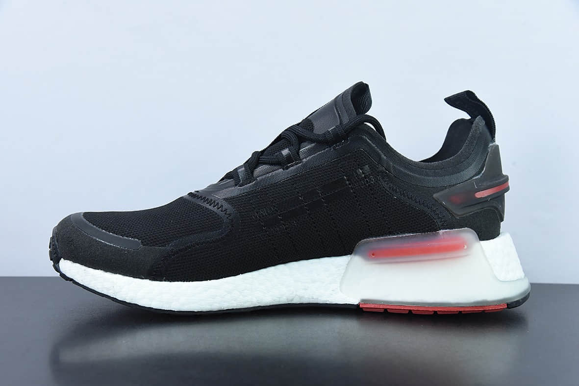 阿迪达斯Adidas NMD_V3 BoostOG White飞织系列黑红蓝低帮爆米花缓震百搭休闲运动跑步鞋纯原版本 货号：GX3378