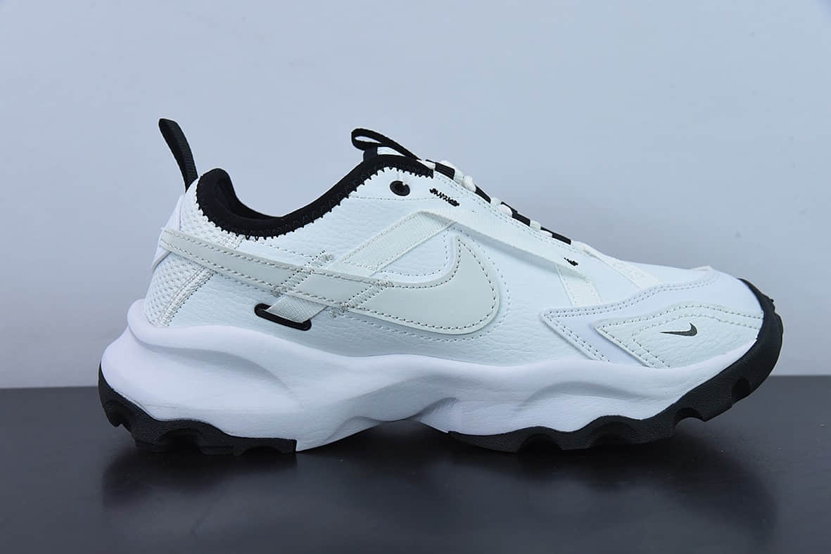 耐克Nike TC 7900WhiteBlack皮革白黑复古老爹百搭休闲慢跑鞋纯原版本 货号：DR7851-100