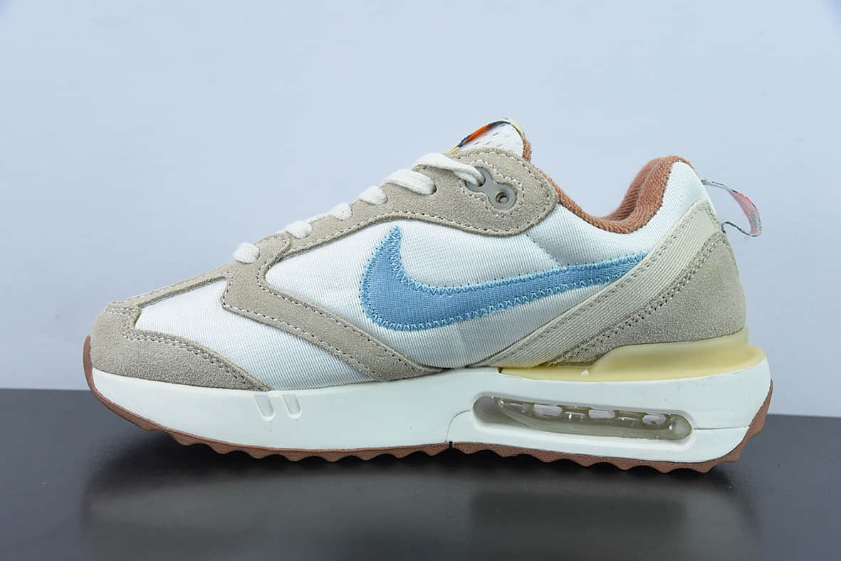 耐克Nike Air Max Dawn 黎明系列奶茶黄小花低帮气垫百搭休闲运动慢跑鞋纯原版本 货号：DV4248-141