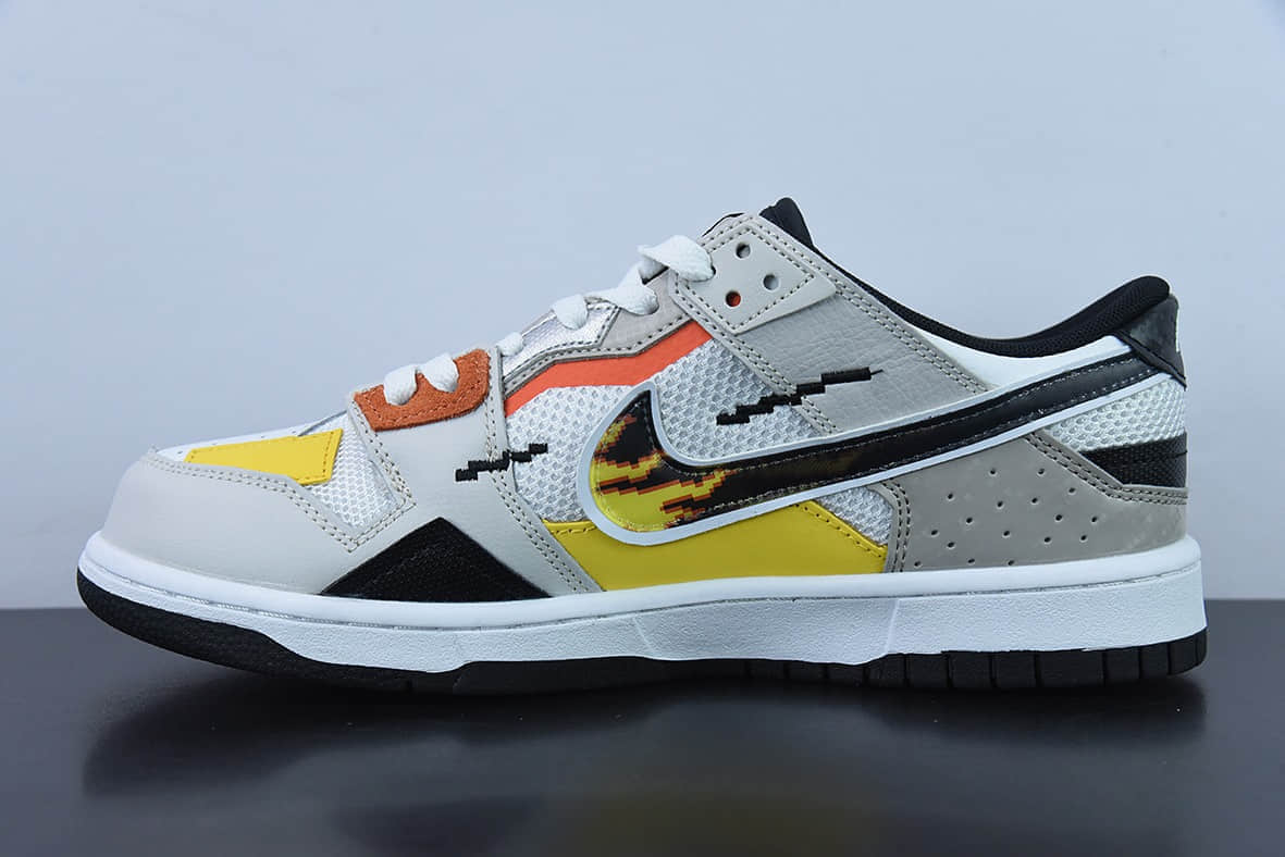 耐克Nike Dunk Low SB 白灰黑缝合怪低帮滑板鞋纯原版本 货号:DX6058-101