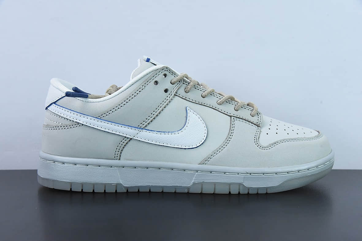 耐克Nike Dunk Low Grey Leather 月亮灰SB低帮运动休闲板鞋纯原版本 货号：DX3722-001