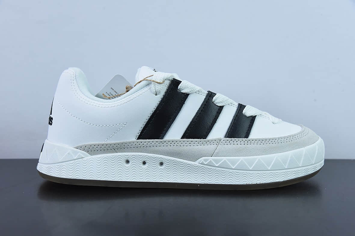 阿迪达斯Adidas Originals Adimatic LowWhiteBlackGrey马蒂奇系列白黑浅灰低帮复古鲨鱼面包鞋纯原版本 货号:DB2911