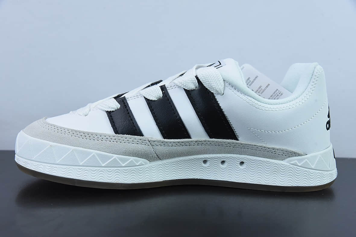 阿迪达斯Adidas Originals Adimatic LowWhiteBlackGrey马蒂奇系列白黑浅灰低帮复古鲨鱼面包鞋纯原版本 货号:DB2911