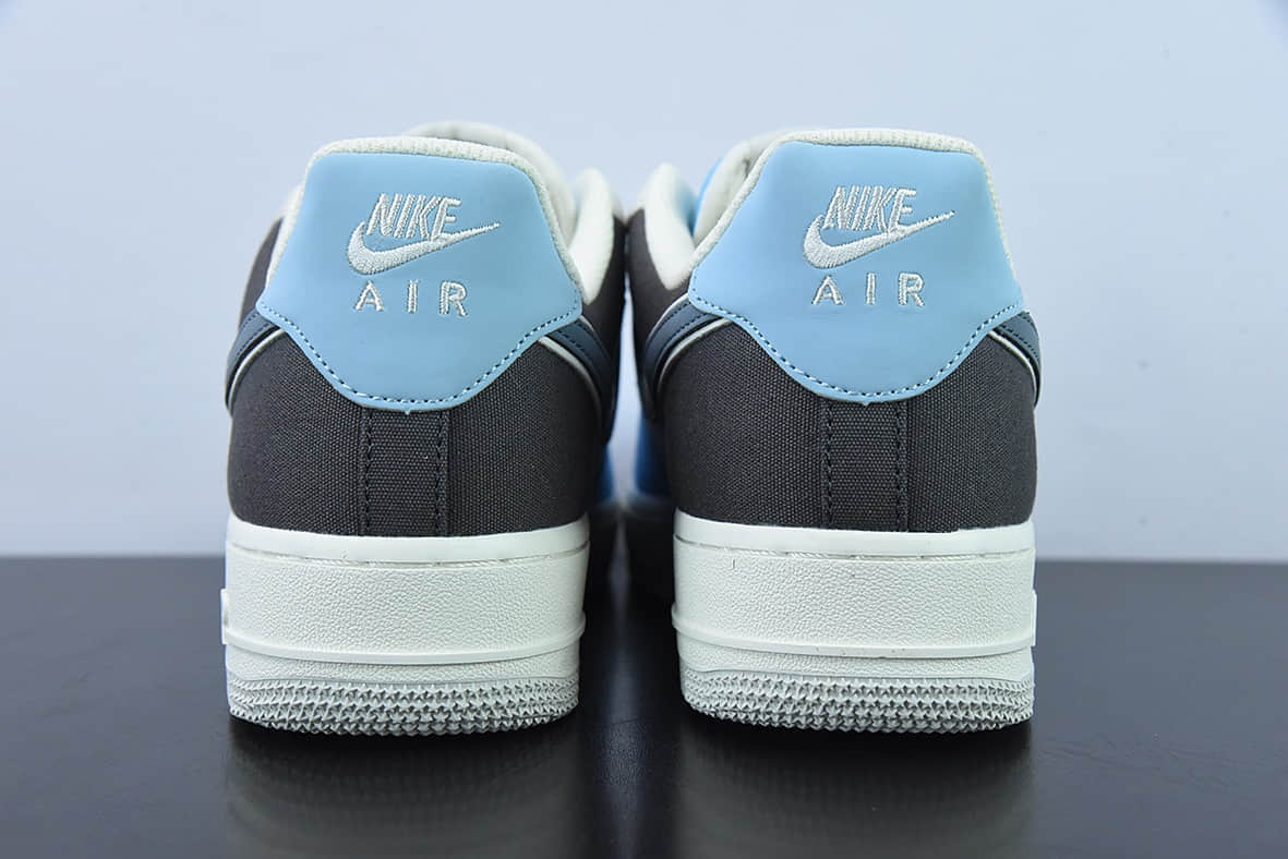 耐克Nike Air Force 1 '07 浅蓝布面空军一号低帮休闲板鞋纯原版本 货号:DG2296-024