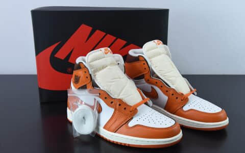 乔丹Air Jordan 1 Retro Starfish爱马仕橙小扣碎高帮篮球鞋纯原版本 货号：DO9369-101