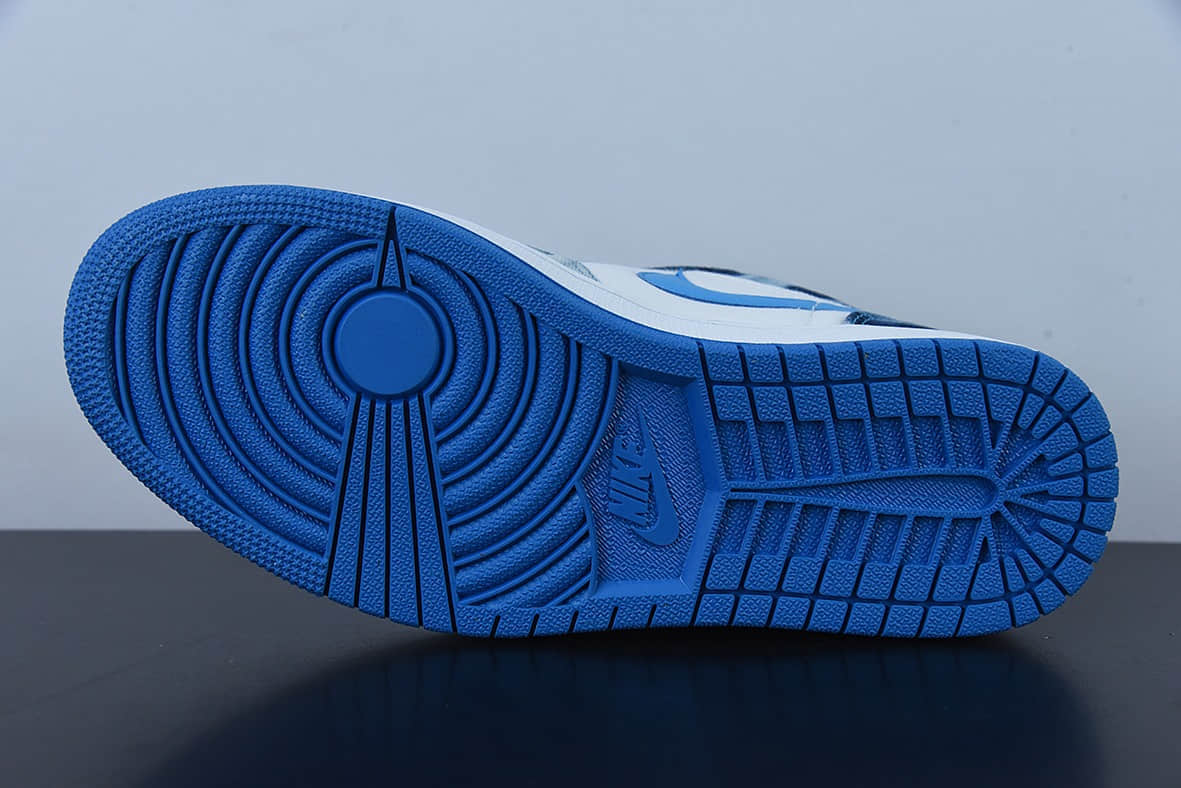 乔丹Air Jordan 1 Low 水洗单宁牛仔蓝 AJ1低帮休闲板鞋纯原版本 货号:DM8947-100