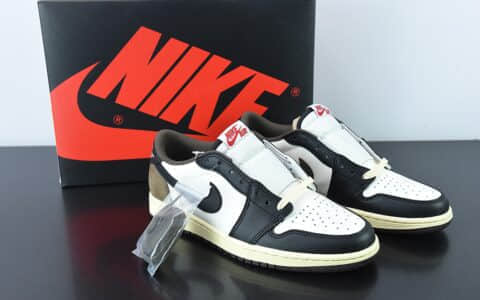 乔丹Air Jordan 1 Low Dark Mocha 小TS摩卡低帮休闲板鞋纯原版本 货号：CQ4277-105