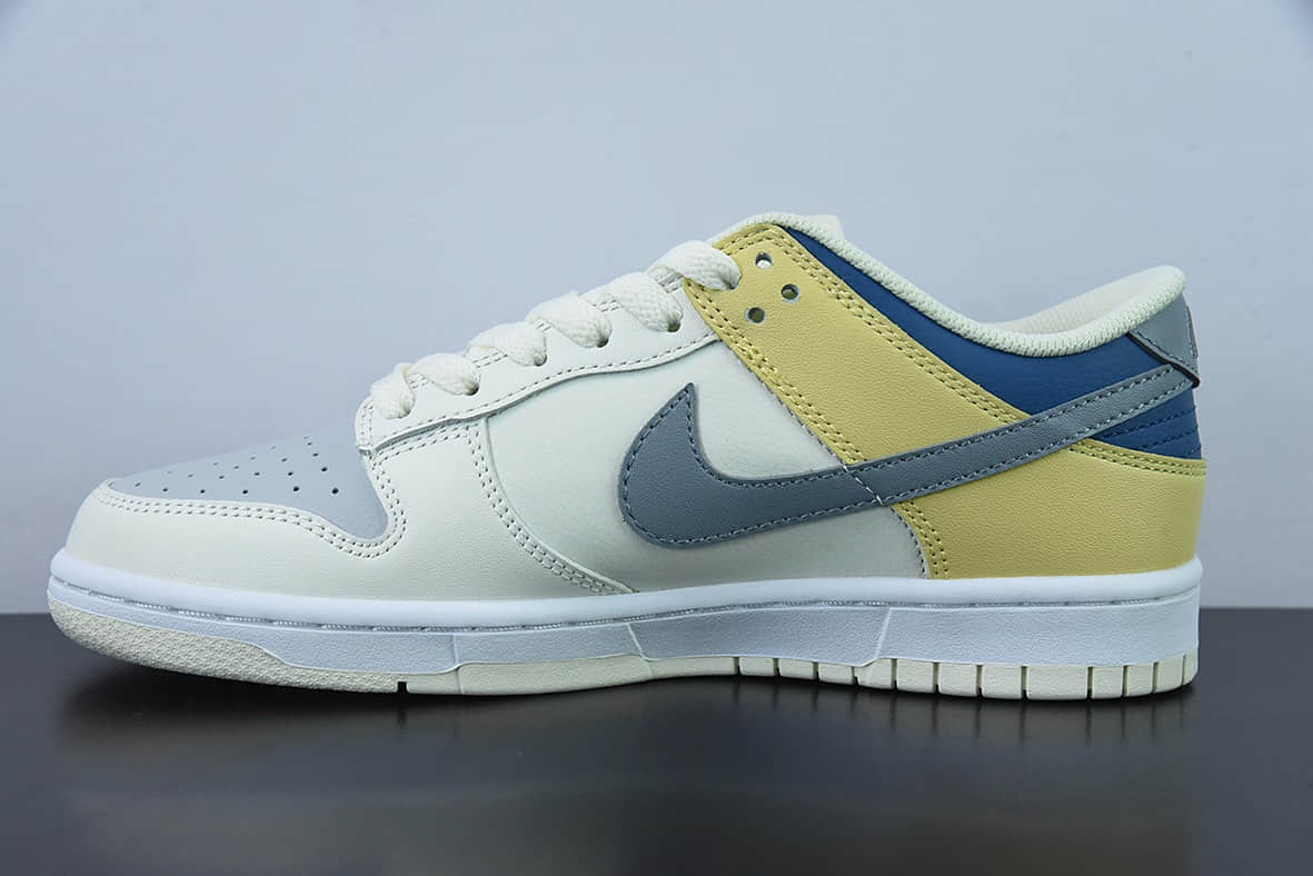 耐克Nike Dunk SB Low 黄蓝灰电玩像素By You定制配色低帮滑板鞋纯原版本 货号:DD1236-563
