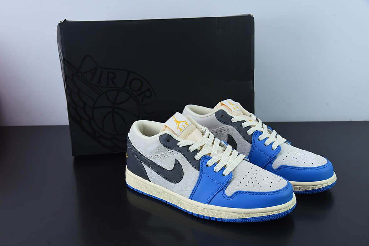 乔丹Air Jordan Retro 1 LowUNC GreyAJ1“北卡蓝灰低帮篮球鞋纯原版本 货号:DZ5376-469