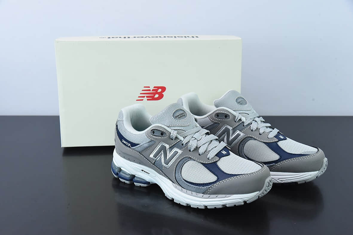 新百伦New Balance Thisisneverthat x New Balance 2002R“磨砂灰午夜蓝复古休闲运动鞋纯原版本 货号:M2002RTH