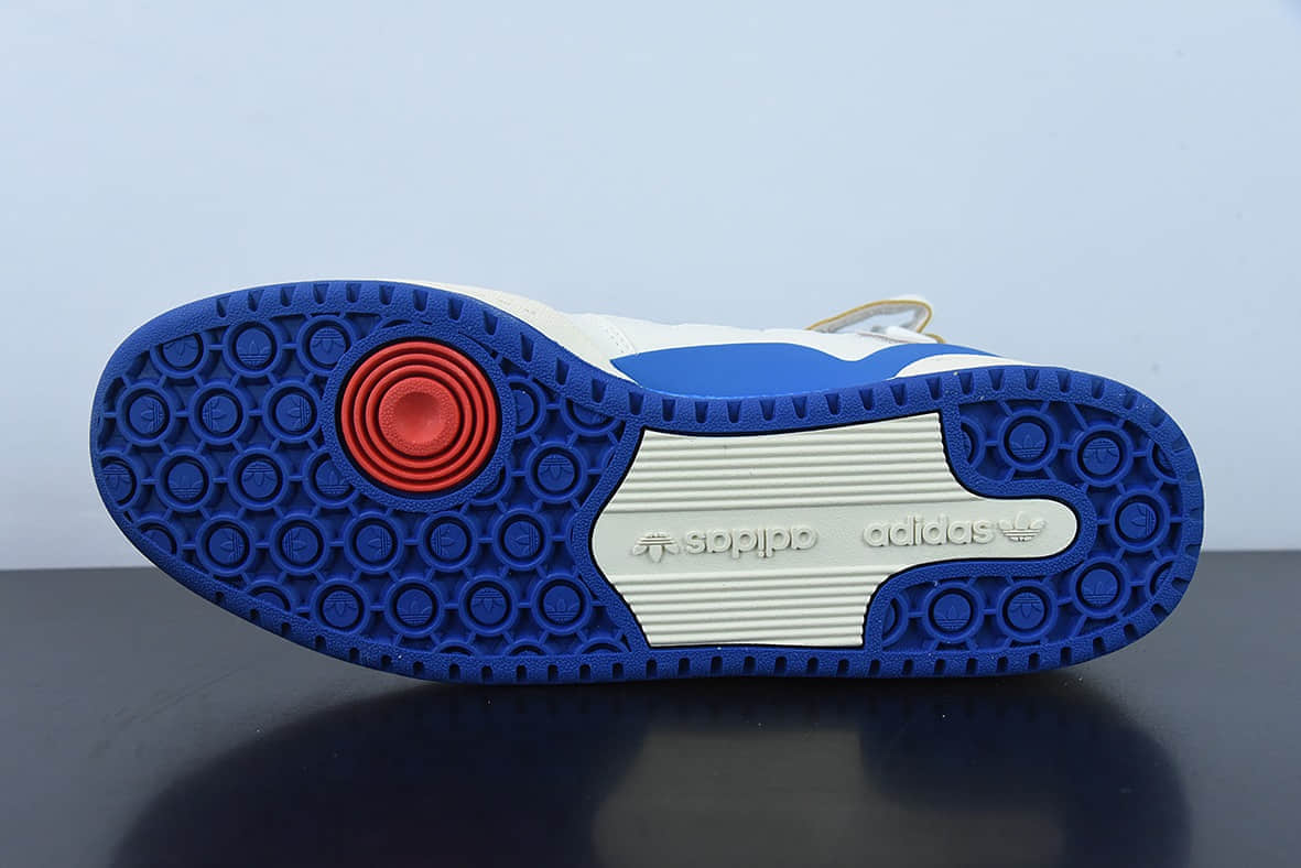 阿迪达斯Adidas Forum 84 HIGH三叶草白蓝高帮经典魔术贴复古板鞋纯原版本 货号:FY7793