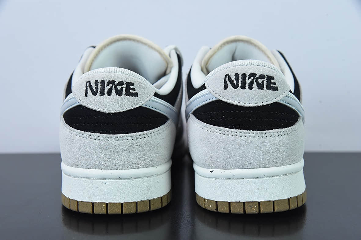 耐克Nike Frame Skate x Nike SB Dunk Low “Habibi” 白灰双勾SB低帮滑板鞋纯原版本 货号：DD9457-102