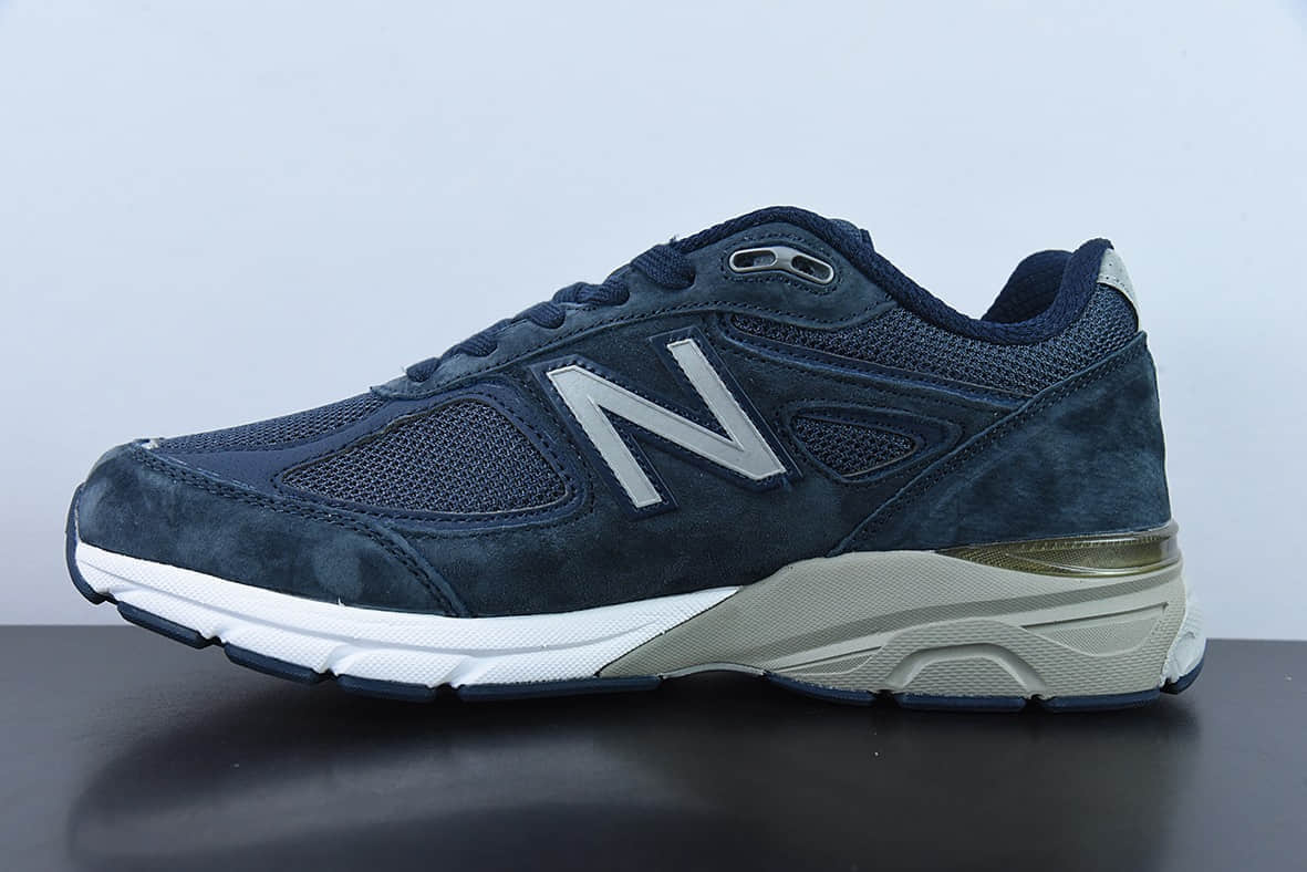 新百伦New Balance M990V4系列海军蓝复古鞋跑步鞋纯原版本 货号:M990NV4
