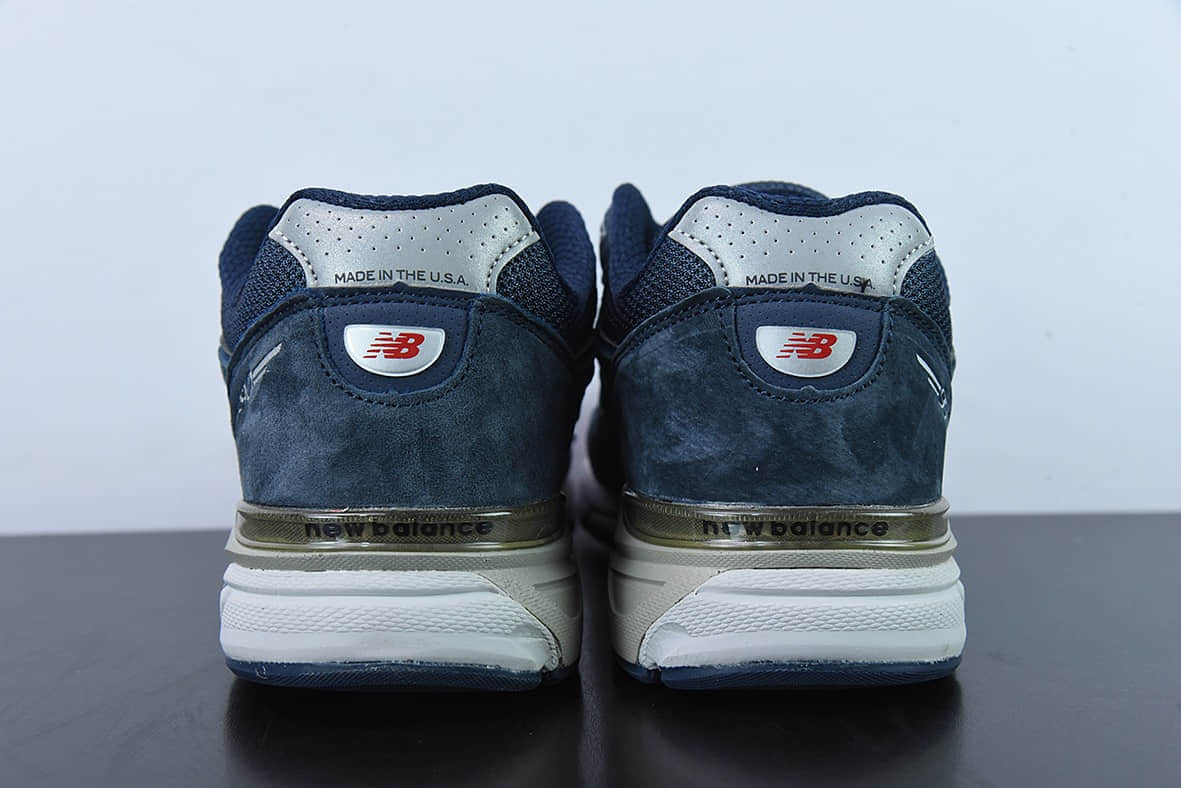 新百伦New Balance M990V4系列海军蓝复古鞋跑步鞋纯原版本 货号:M990NV4