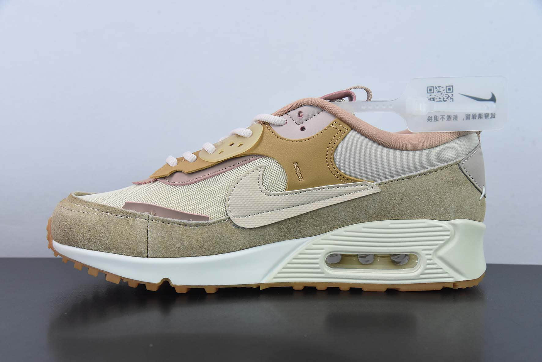 耐克Nike Air Max90 Futura MAX90马卡龙蜜桃粉气垫跑鞋纯原版本 货号:DM9922-100