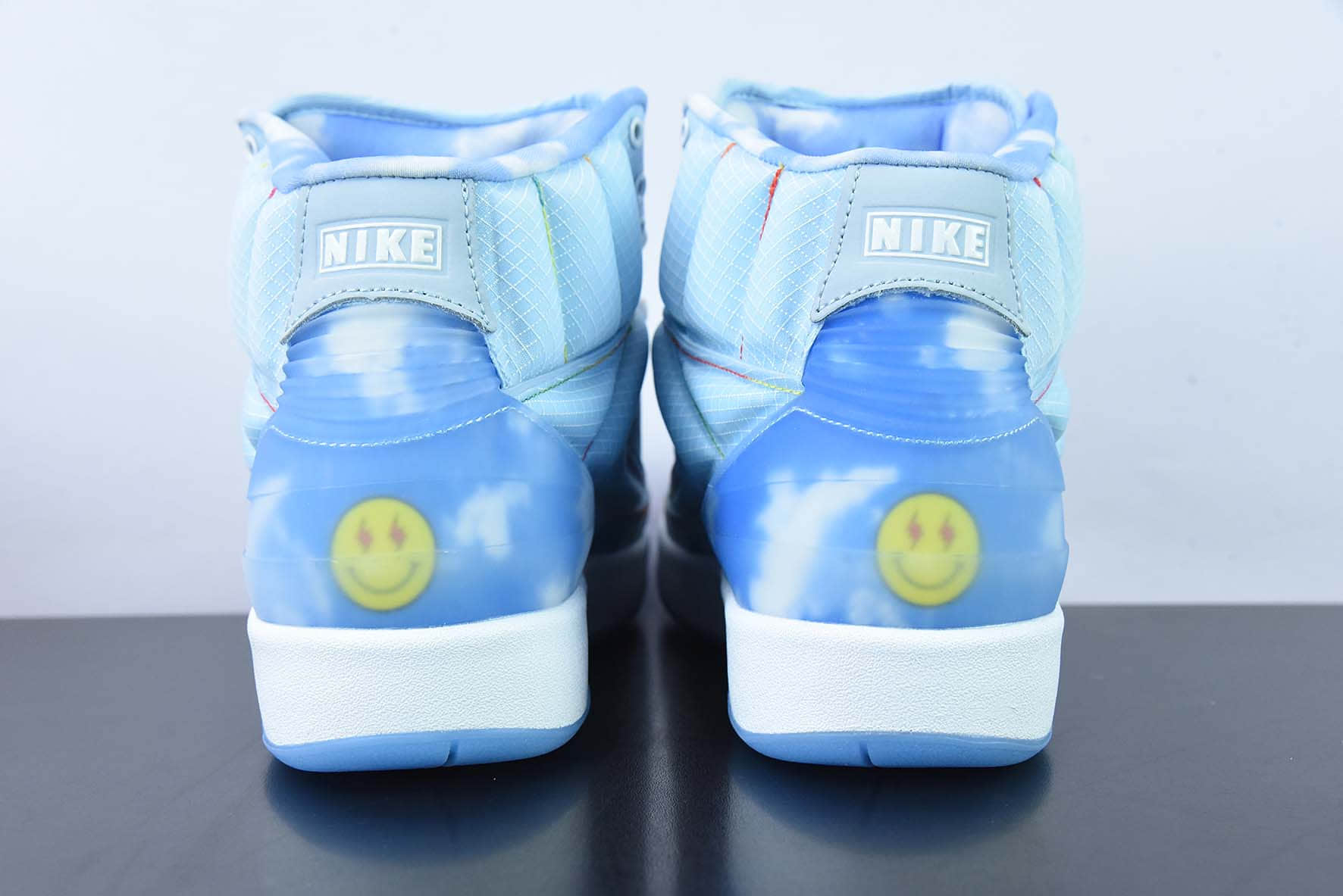 乔丹Air Jordan Balvin x Air Jordan AJ2 Retro High SP联名蓝色笑脸灯光高帮板鞋纯原版本 货号：DQ7691-419