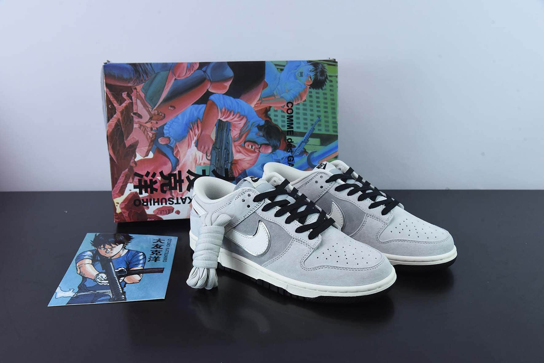 耐克Nike Otomo Katsuhiro x NK SB Dunk Low Steamboy OST 大友克洋联名麂皮灰白SB低帮休闲滑板鞋纯原版本 货号:CV0820-508