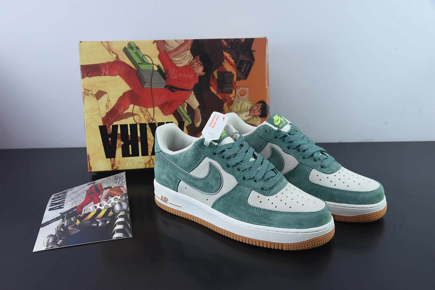 耐克Nike AKIRA×Nike Air Force 1 Low ’07 大友克洋联名灰绿麂皮满天星配色空军一号低帮休闲板鞋纯原版本 货号：CV0820-405