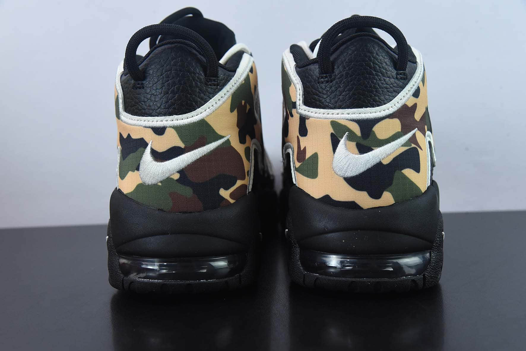 耐克Nike Air More Uptempo 大AIR皮蓬黑迷彩复古篮球鞋纯原版本 货号:CJ6122-001