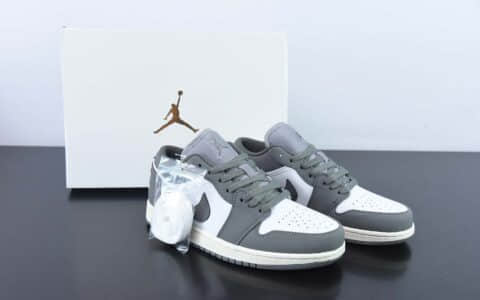 乔丹Air Jordan AJ1 Low 狼灰白低帮篮球鞋纯原版本 货号：DZ3140-102