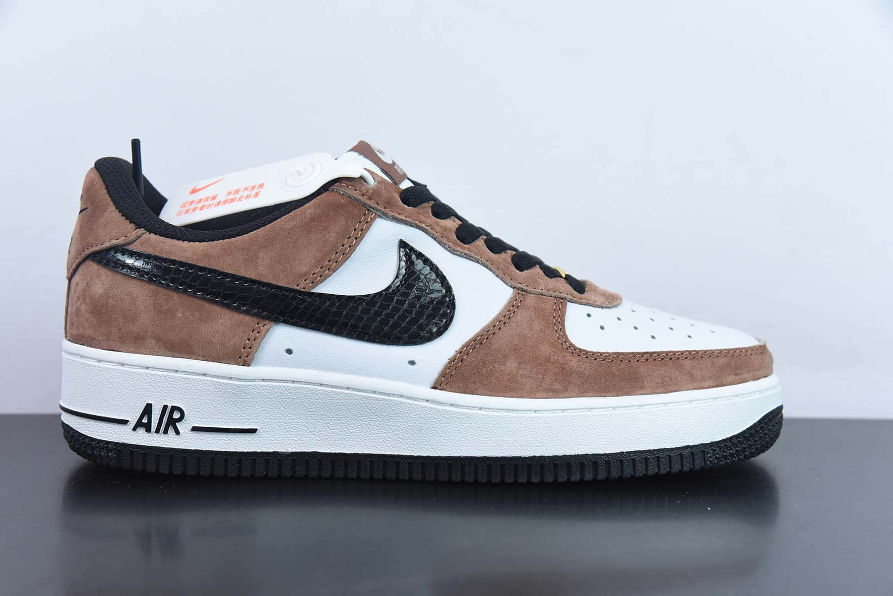 耐克Nike Air Force 1 Low '07 “蛇纹摩卡”低帮空军一号休闲板鞋纯原版本 货号：DE0023-800
