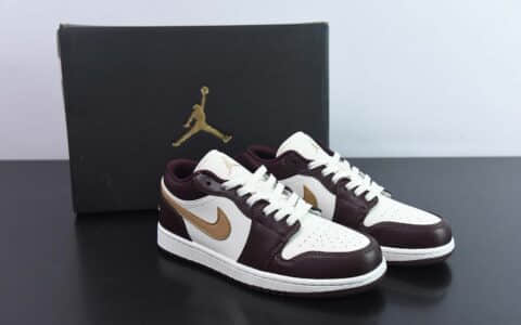 乔丹Air Jordan 1 Low AJ1摩卡咖啡低帮复古篮球鞋纯原版本 货号：DC0774-200