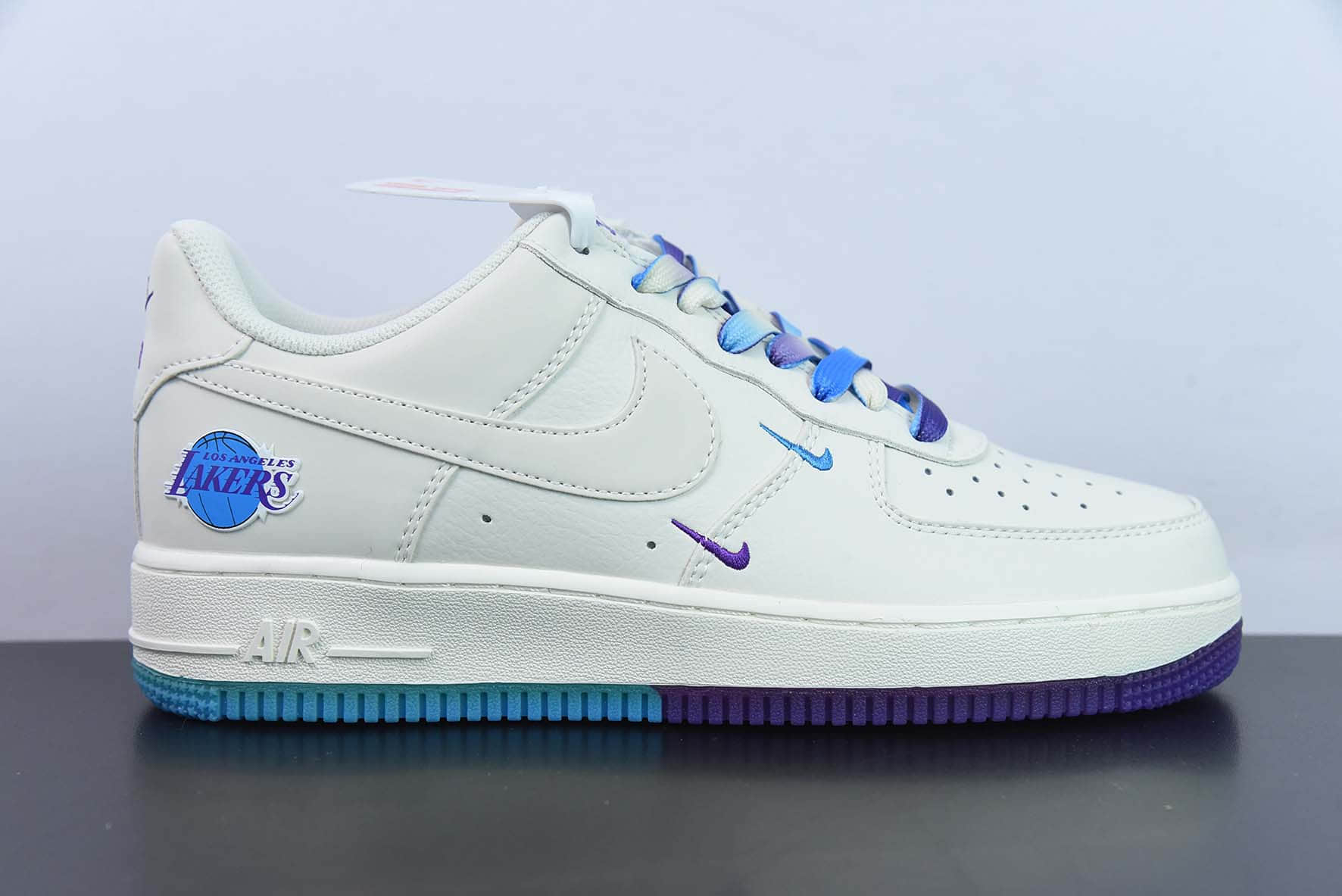 耐克Nike Air Force 1 Low '07 “米兰紫”洛杉矶复古湖人城市限定低帮空军一号休闲板鞋纯原版本 货号:LA9696-023