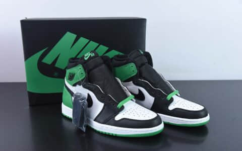 乔丹Jordan Air Jordan 1 High OG Lucky Green 黑绿脚趾复古高帮篮球鞋纯原版本 货号：DZ5485-031