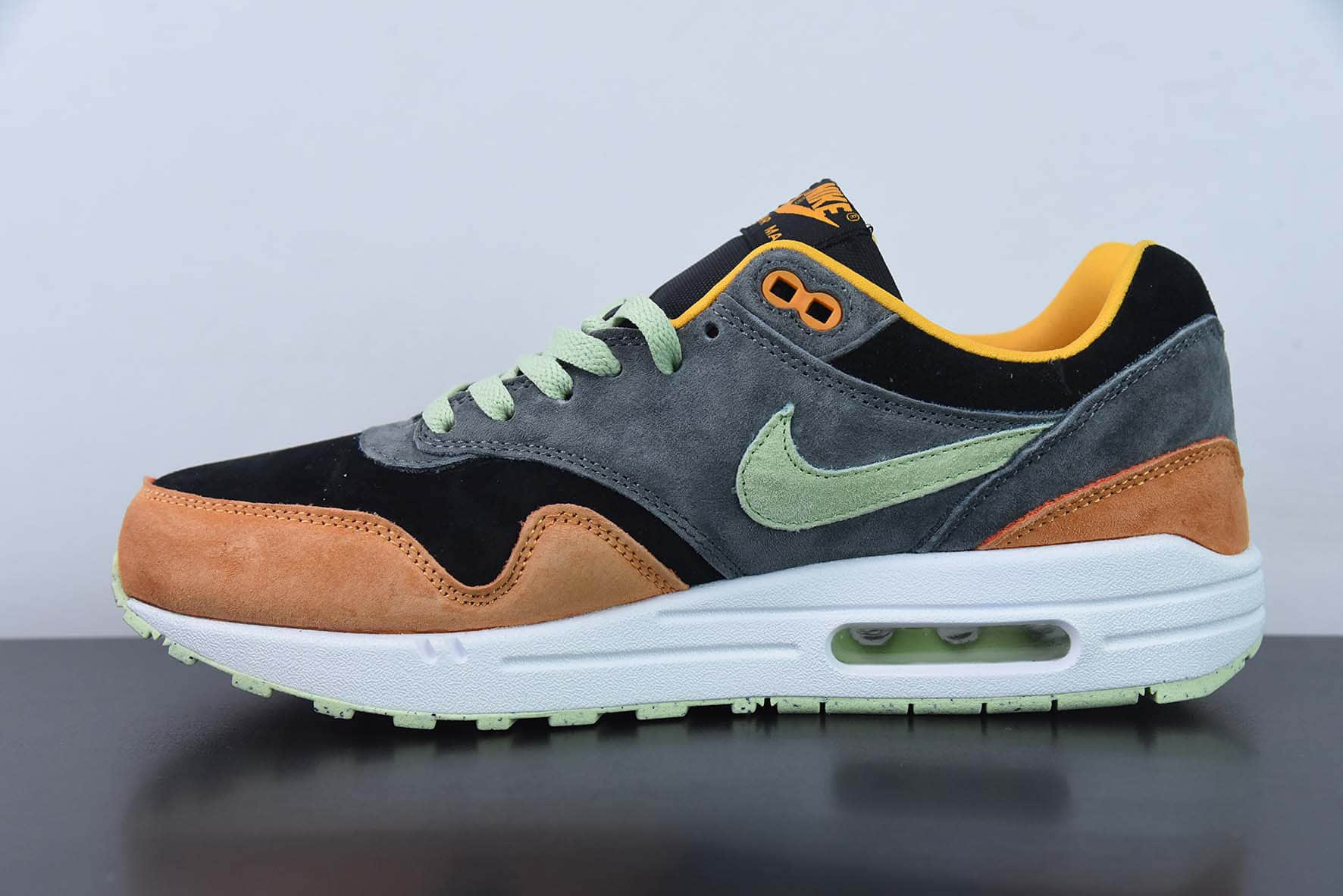耐克Nike Air Max 1 Ugly Duckling Honey Dew 丑小鸭黑棕色气垫低帮跑步鞋纯原版本 货号:DZ0482-001