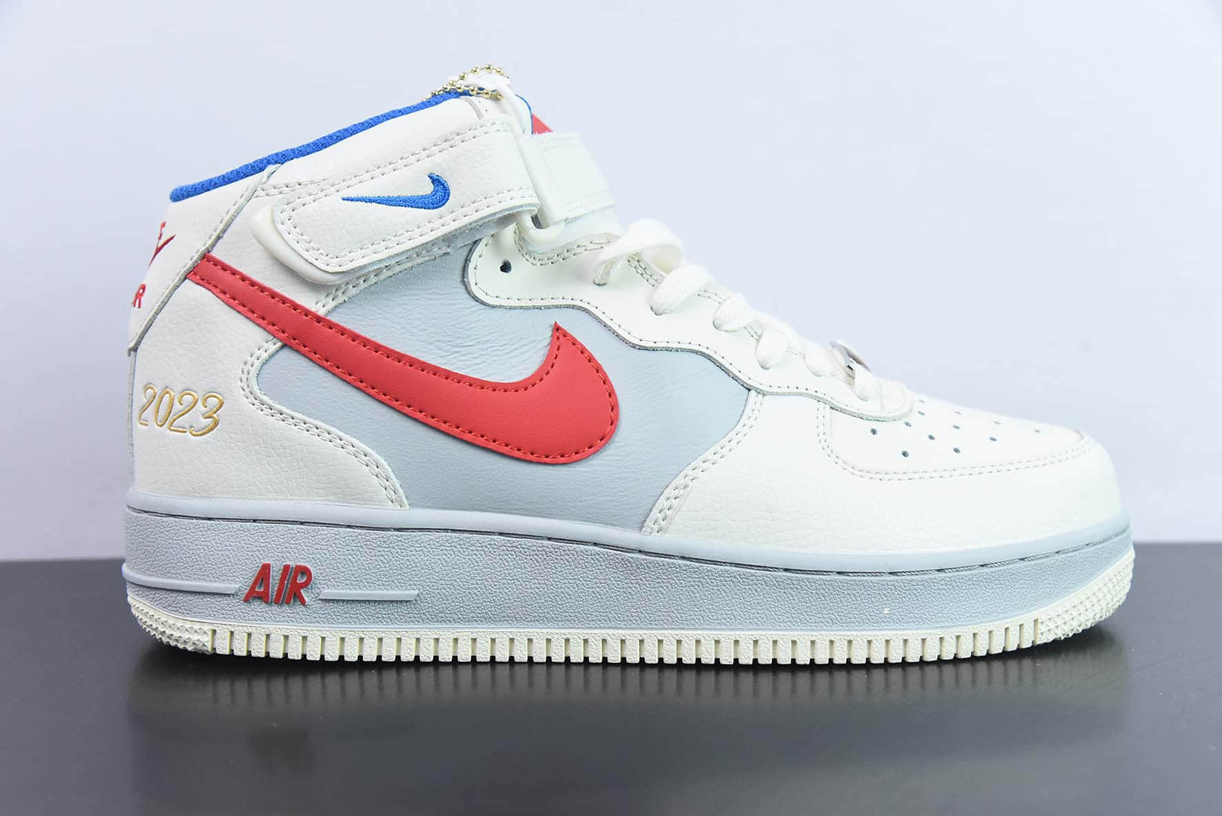 耐克Nike Air Force 1 AF1米白灰红大白兔奶糖空军一号中帮休闲板鞋纯原版本 货号:CW0088-928