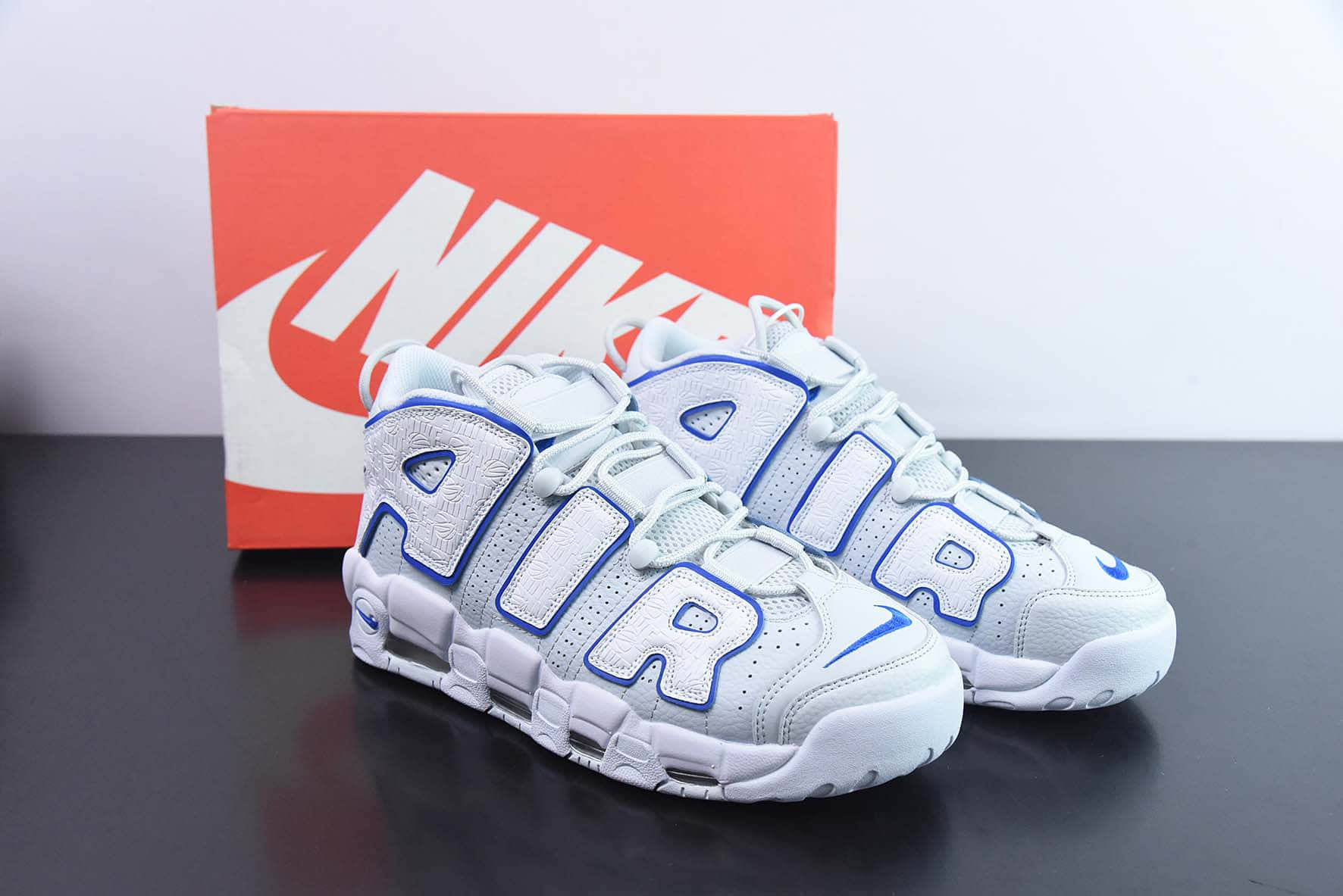 耐克Nike Air More Uptempo 大AIR皮蓬蓝白复古篮球鞋纯原版本 货号:FD0669-100