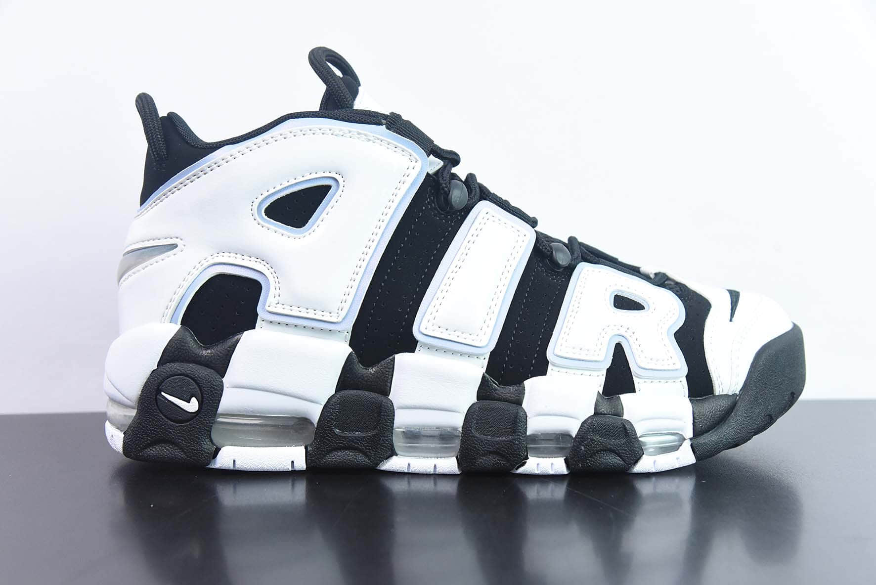 耐克Nike Air More Uptempo 96 QS 皮蓬初代系列黑白蓝经典高街百搭休闲运动文化篮球鞋纯原版本 货号:DV0819-001
