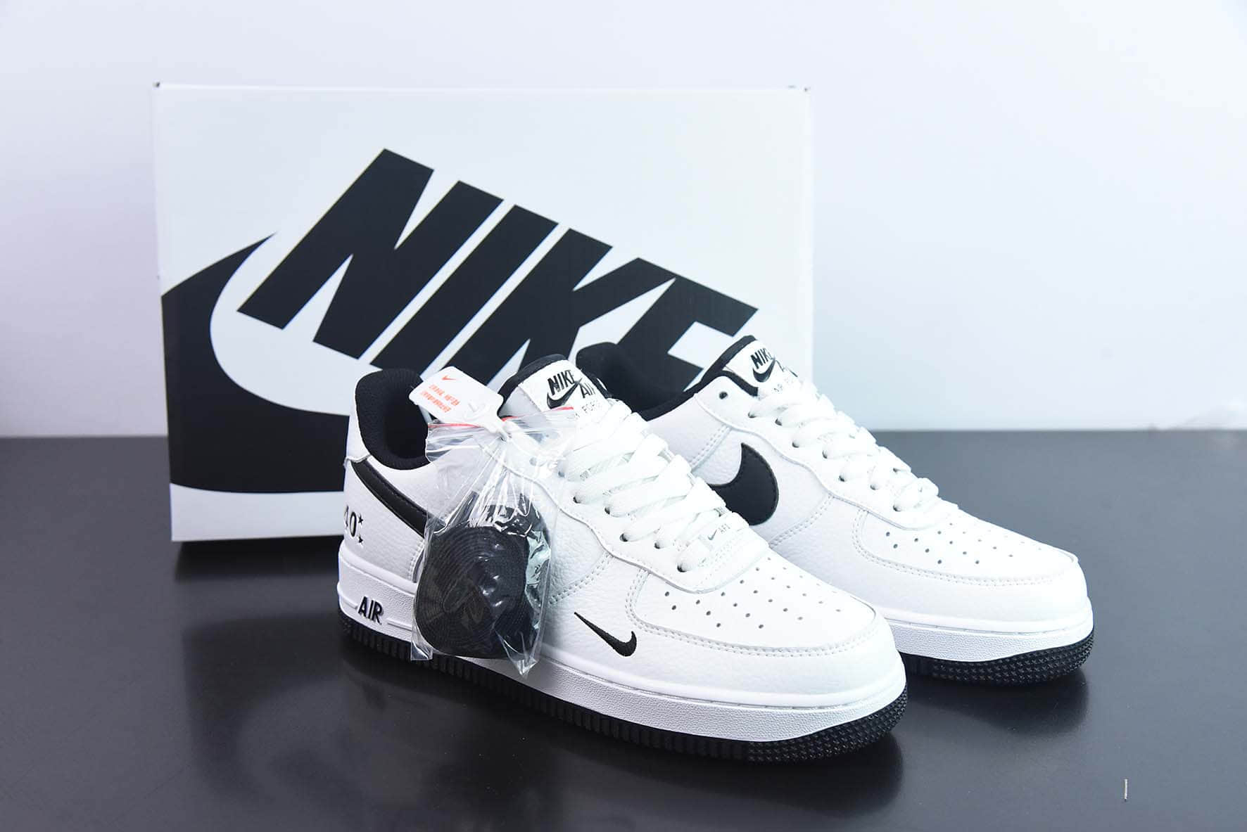 耐克Nike Air Force 1 Low 07 40周年限定黑白空军一号低帮休闲板鞋纯原版本 货号：MN5263-127