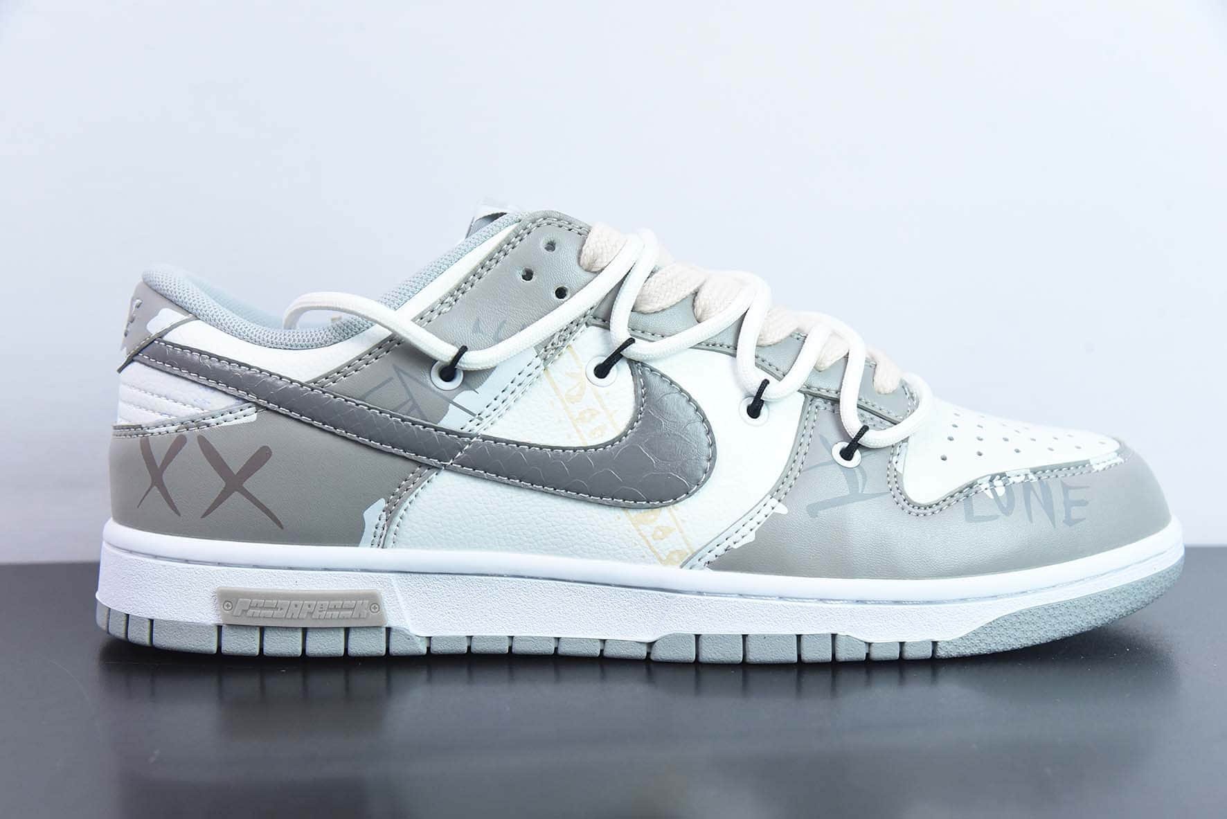 耐克Nike Dunk Low西海岸白灰绑带解构SB扣碎篮板时尚休闲板鞋纯原版本 货号:DJ6188-003