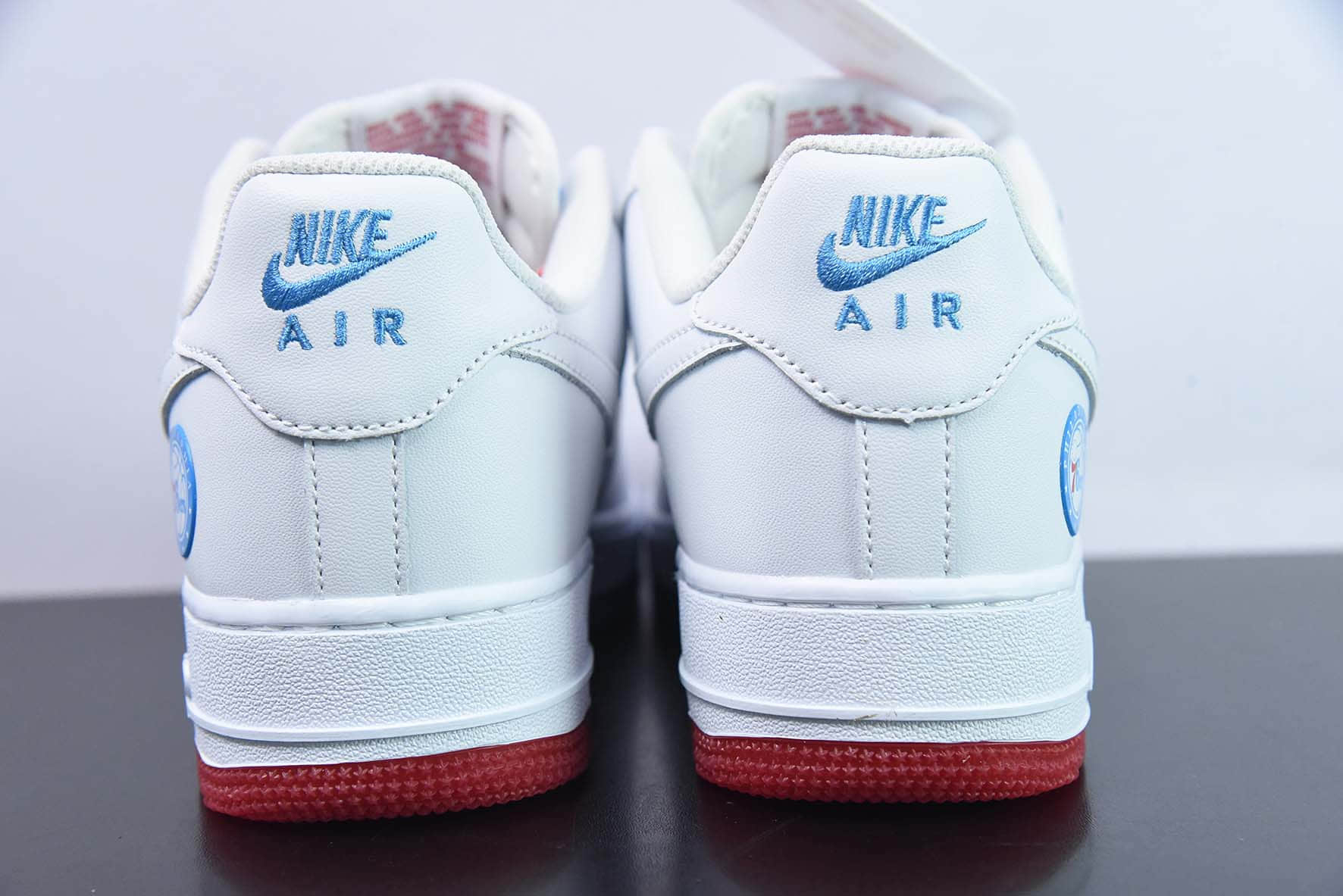 耐克Nike Air Force 1’07 Low 白天蓝红迷你双钩子空军一号低帮休闲板鞋纯原版本 货号:AI5958-300